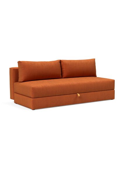 Divano letto matrimoniale con contenitore per uso quotidiano Osvald - 412 Esina Rust Orange