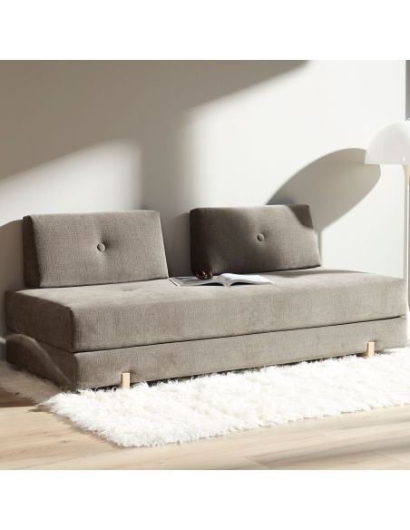 Divano letto singolo o matrimoniale piccole dimensioni Sigmund - 411 Esina Cedar Brown