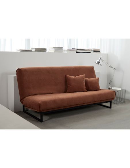 Divano letto matrimoniale sfoderabile Fraction 140 - 412 Esina Rust Orange