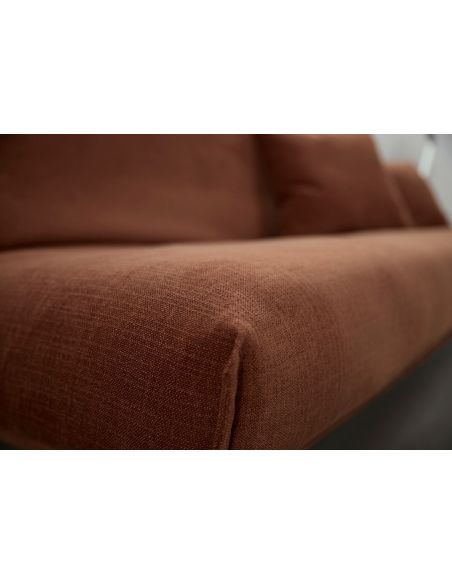 Divano letto matrimoniale sfoderabile Fraction 140 - 412 Esina Rust Orange Divano letto matrimoniale sfoderabile Fraction 140 - 412 Esina Rust Orange