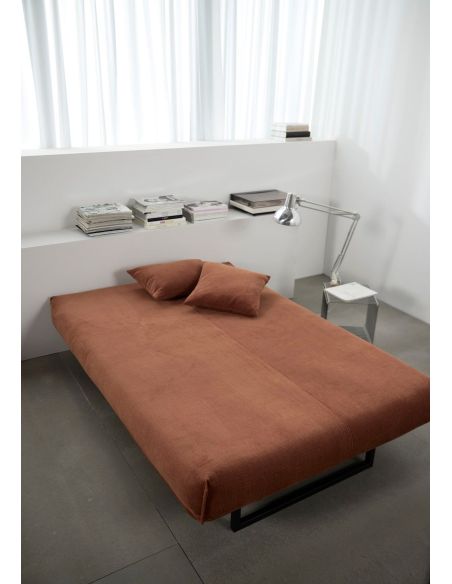 Divano letto matrimoniale sfoderabile Fraction 140 - 412 Esina Rust Orange Divano letto matrimoniale sfoderabile Fraction 140 - 412 Esina Rust Orange