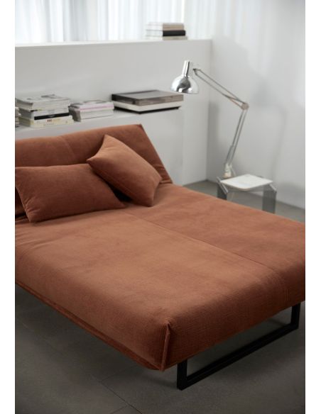 Divano letto matrimoniale sfoderabile Fraction 140 - 412 Esina Rust Orange Divano letto matrimoniale sfoderabile Fraction 140 - 412 Esina Rust Orange