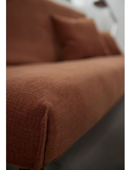 Divano letto matrimoniale sfoderabile Fraction 140 - 412 Esina Rust Orange Divano letto matrimoniale sfoderabile Fraction 140 - 412 Esina Rust Orange