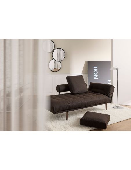 Divano letto singolo Rollo lettino salvaspazio 80x200 cm - 358 Taura Chocco Divano letto singolo Rollo lettino salvaspazio 80x200 cm - 358 Taura Chocco
