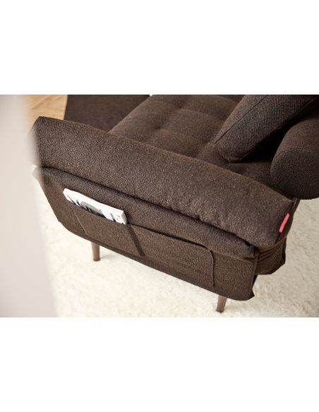 Divano letto singolo Rollo lettino salvaspazio 80x200 cm - 358 Taura Chocco Divano letto singolo Rollo lettino salvaspazio 80x200 cm - 358 Taura Chocco