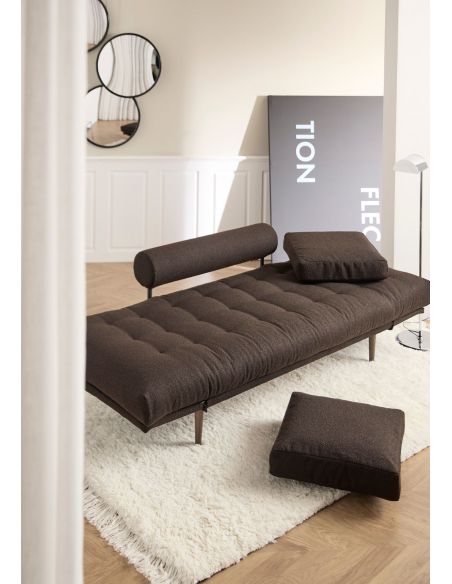 Divano letto singolo Rollo lettino salvaspazio 80x200 cm - 358 Taura Chocco Divano letto singolo Rollo lettino salvaspazio 80x200 cm - 358 Taura Chocco