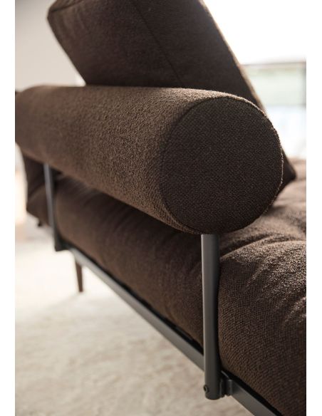 Divano letto singolo Rollo lettino salvaspazio 80x200 cm - 358 Taura Chocco Divano letto singolo Rollo lettino salvaspazio 80x200 cm - 358 Taura Chocco