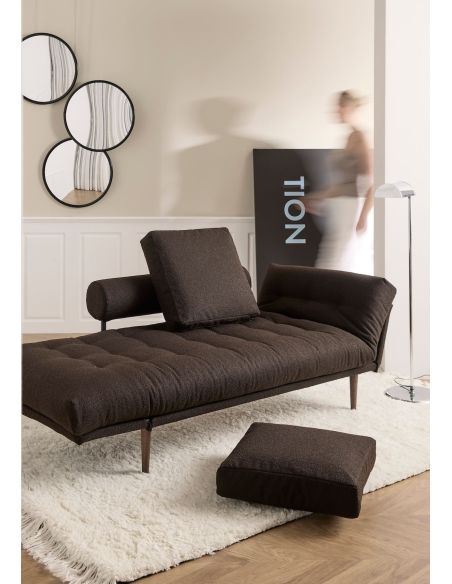 Divano letto singolo Rollo lettino salvaspazio 80x200 cm - 358 Taura Chocco Divano letto singolo Rollo lettino salvaspazio 80x200 cm - 358 Taura Chocco