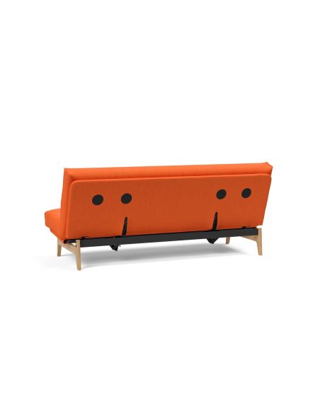Divano letto sfoderabile una piazza e mezza Aslak 120 - 510 Elegance Orange Divano letto sfoderabile una piazza e mezza Aslak 120 - 510 Elegance Orange