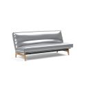 Divano letto sfoderabile una piazza e mezza Aslak 120 - 688 Silvershine
