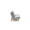 Divano letto sfoderabile una piazza e mezza Aslak 120 - 688 Silvershine