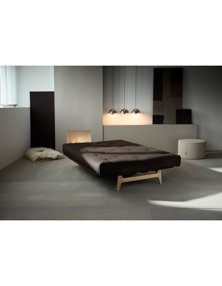 Divano letto matrimoniale Aslak regolabile inclinabile - 358 Taura Chocco