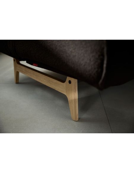 Divano letto matrimoniale Aslak regolabile inclinabile - 358 Taura Chocco