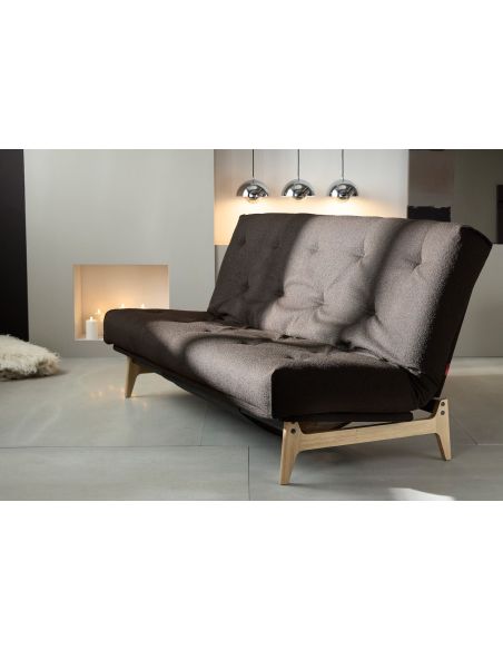 Divano letto matrimoniale Aslak regolabile inclinabile - 358 Taura Chocco