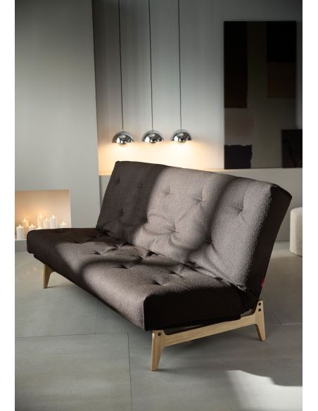 Divano letto matrimoniale Aslak regolabile inclinabile - 358 Taura Chocco