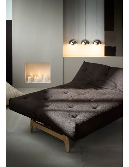 Divano letto matrimoniale Aslak regolabile inclinabile - 358 Taura Chocco