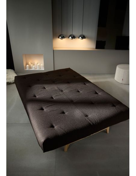 Divano letto matrimoniale Aslak regolabile inclinabile - 358 Taura Chocco