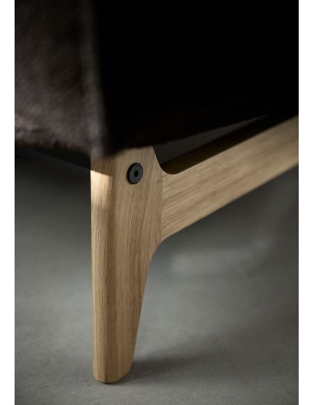 Divano letto matrimoniale Aslak regolabile inclinabile - 358 Taura Chocco