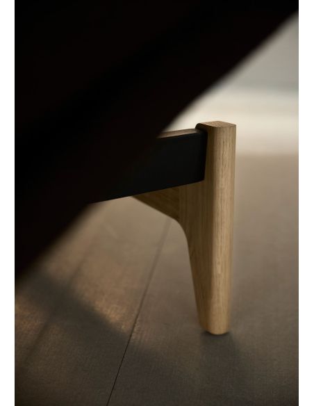 Divano letto matrimoniale Aslak regolabile inclinabile - 358 Taura Chocco