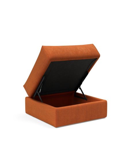 Pouf imbottito con contenitore salvaspazio Cornila Pouf imbottito con contenitore salvaspazio Cornila