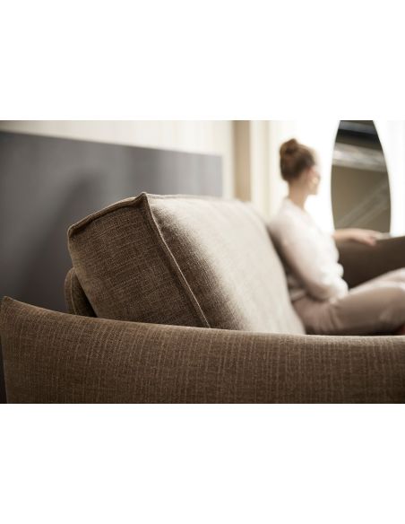Divano letto a 2 posti sfoderabile Junus - 411 Esina Cedar Brown Divano letto a 2 posti sfoderabile Junus - 411 Esina Cedar Brown