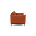 Divano letto a 2 posti sfoderabile Junus - 412 Esina Rust Orange