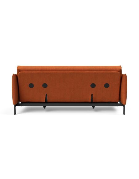 Divano letto a 2 posti sfoderabile Junus - 412 Esina Rust Orange Divano letto a 2 posti sfoderabile Junus - 412 Esina Rust Orange