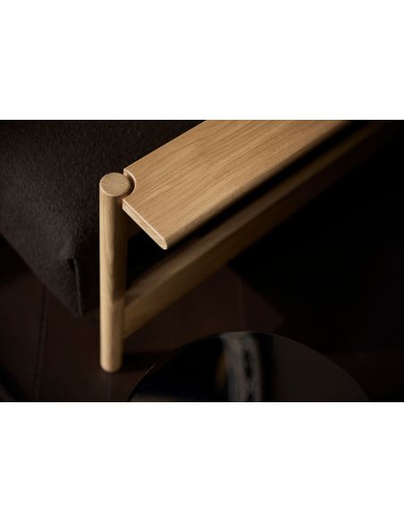 Divano letto matrimoniale per uso quotidiano Malloy Wood - 358 Taura Chocco