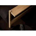 Divano letto matrimoniale per uso quotidiano Malloy Wood - 358 Taura Chocco