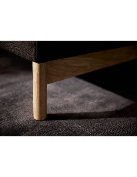 Divano letto matrimoniale per uso quotidiano Malloy Wood - 358 Taura Chocco