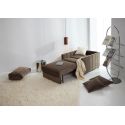 Poltrona letto con braccioli Neah Slim - 411 Esina Cedar Brown