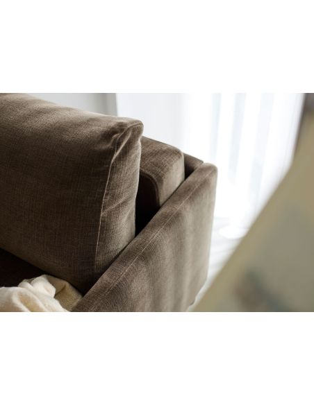 Poltrona letto con braccioli Neah Slim - 411 Esina Cedar Brown Poltrona letto con braccioli Neah Slim - 411 Esina Cedar Brown