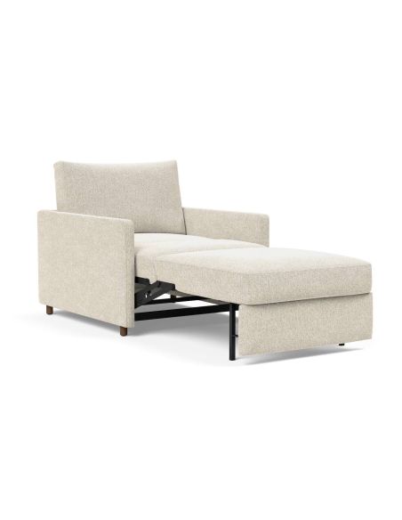 Poltrona letto con braccioli Neah Slim - 357 Taura Off White Poltrona letto con braccioli Neah Slim - 357 Taura Off White