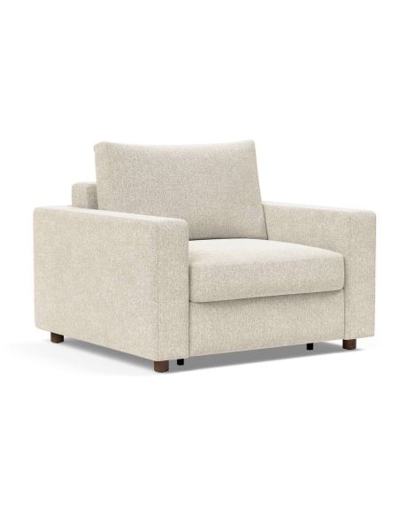 Poltrona letto con braccioli imbottiti Neah - 357 Taura Off White