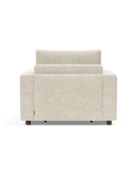 Poltrona letto con braccioli imbottiti Neah - 357 Taura Off White