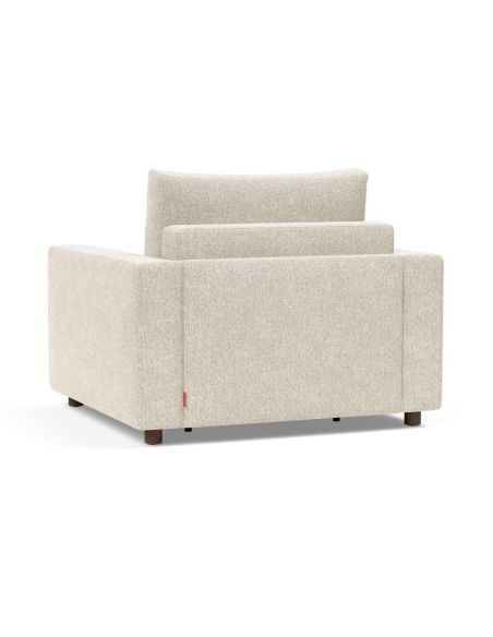 Poltrona letto con braccioli imbottiti Neah - 357 Taura Off White