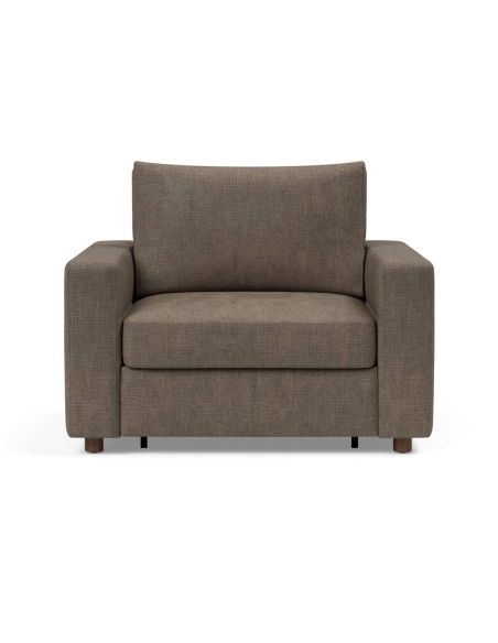 Poltrona letto con braccioli imbottiti Neah - 411 Esina Cedar Brown