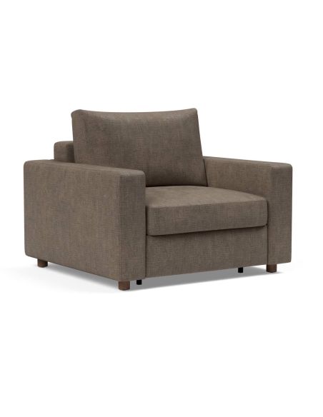 Poltrona letto con braccioli imbottiti Neah - 411 Esina Cedar Brown