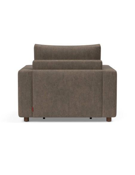 Poltrona letto con braccioli imbottiti Neah - 411 Esina Cedar Brown