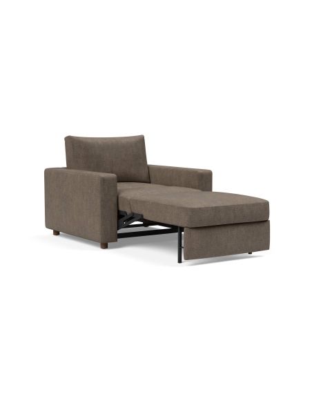 Poltrona letto con braccioli imbottiti Neah - 411 Esina Cedar Brown