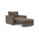 Poltrona letto con braccioli imbottiti Neah - 411 Esina Cedar Brown