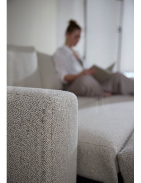 Divano letto con braccioli imbottiti Neah 140 - 357 Taura Off White