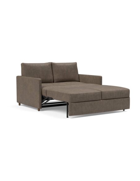 Divano letto con braccioli Neah Slim - 411 Esina Cedar Brown