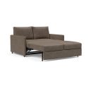 Divano letto con braccioli Neah Slim - 411 Esina Cedar Brown