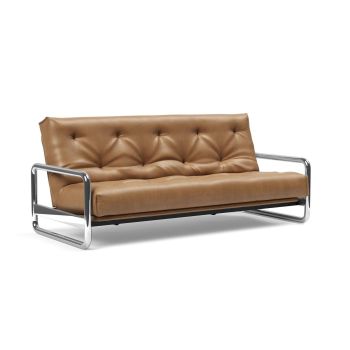 Divano letto matrimoniale uso quotidiano Lomira - 551 Faunal Brown