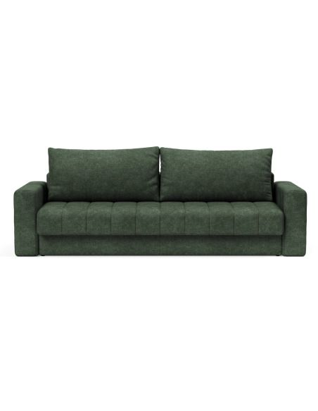 Divano letto matrimoniale con braccioli Akello Arms - 281 Avella Pine Green