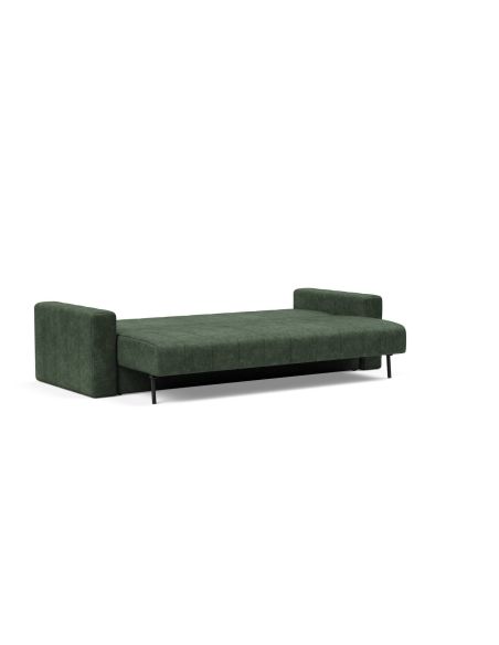 Divano letto matrimoniale con braccioli Akello Arms - 281 Avella Pine Green