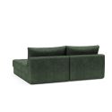 Divano letto matrimoniale con penisola Akello Lounger - 281 Avella Pine Green