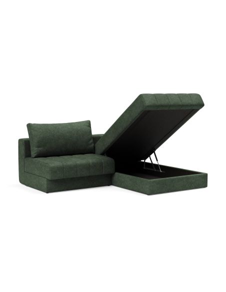 Divano letto matrimoniale con penisola Akello Lounger - 281 Avella Pine Green Divano letto matrimoniale con penisola Akello Lounger - 281 Avella Pine Green