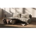 Divano letto matrimoniale con penisola Akello Lounger - 280 Avella Sand